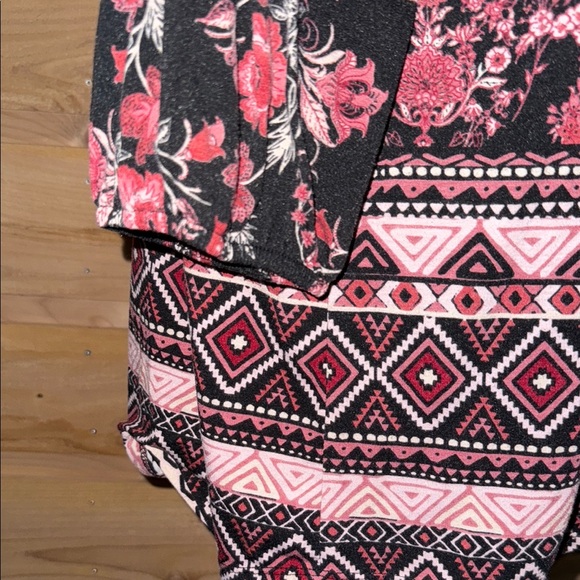 Almost Famous Black and Red Floral Blouse whimsigoth festival boho cottagecore - Picture 5 of 10